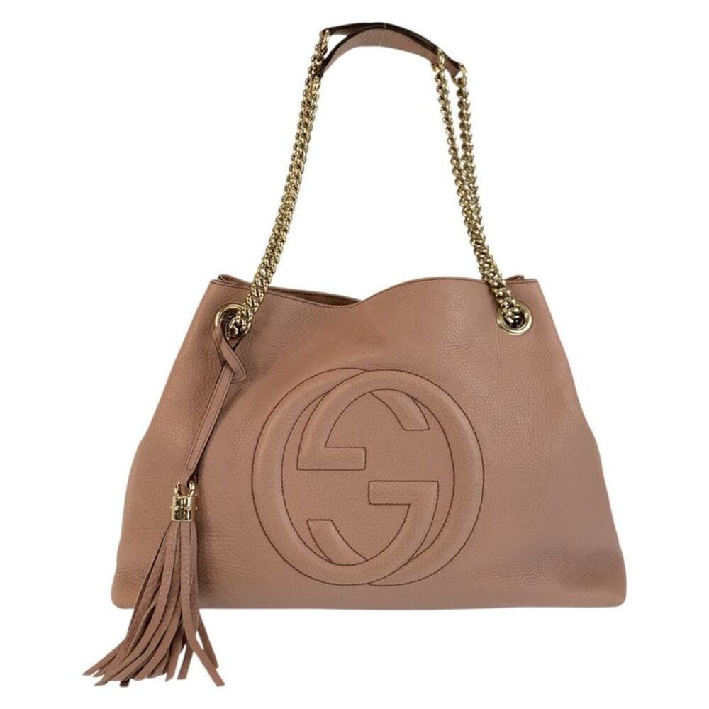 Gucci Soho Leather Chain Shoulder Tote Bag
